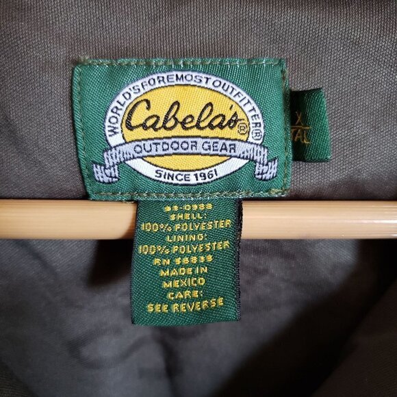 Cabelas Scentlok Camo Leaf Jacket Button Front Hunting Outdoor Size Mens XL Tall - Picture 2 of 11